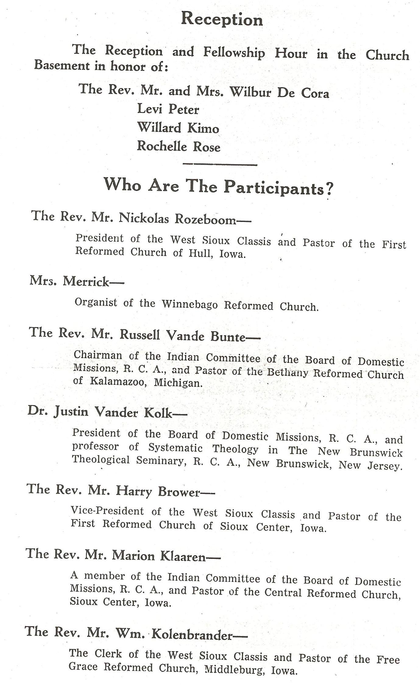 October 24, 1958: DeCora installation (3)